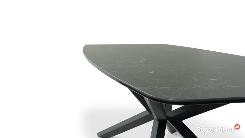 Stół ze spieku kwarcowego 200x100 Nero Greco mat Toruń
