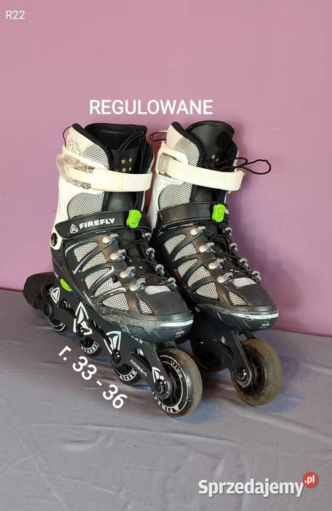 Rolki regulowane dziecięce rozmiar 33 do 36 R22