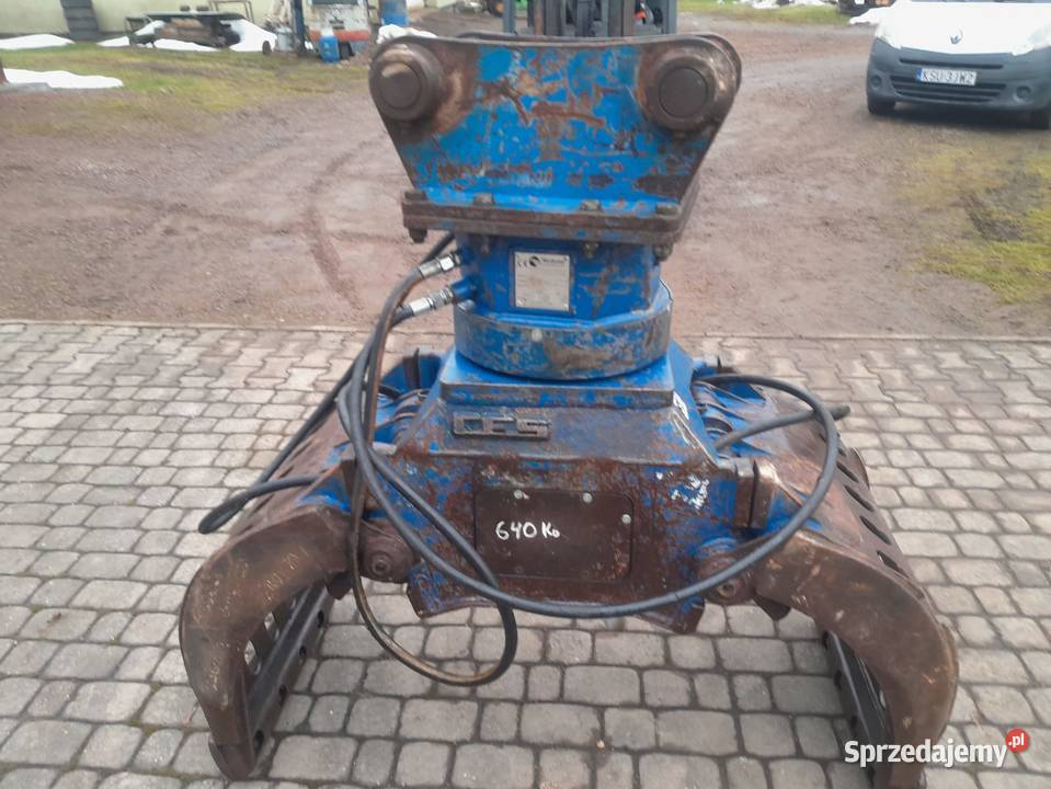 Chwytak chydrauliczny obrotowy wyburzeniowy