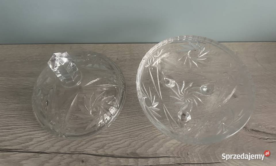 Bombonierka duża kryształ z lat 50tych