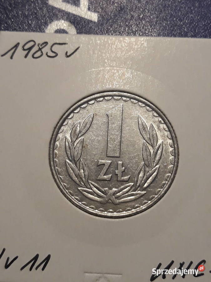 1 złoty 1985 r 11 około mennicze