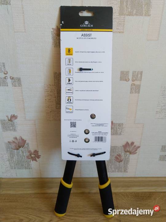 NOWY Nożyce do żywopłotu assist yellow