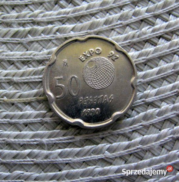 Hiszpania 50 Pesos 1990r Juan Carlos I Burbon Kalisz sprzedam
