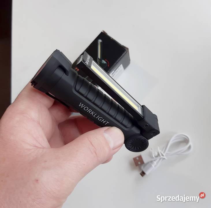 Praktyczna latarka LED ładowanie USB 360 stopni Kraków