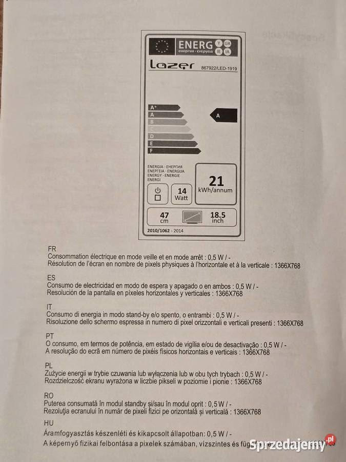 Telewizor led 185 Telewizory Telewizory Rumia