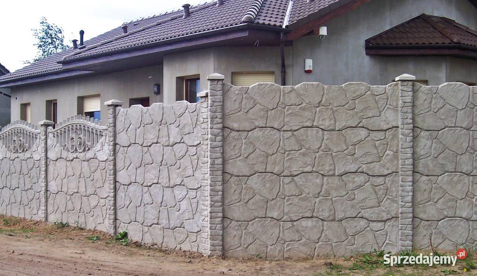Płyty ogrodzeniowe różne wzory Miękowo
