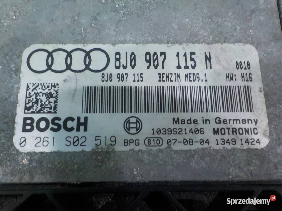 AUDI TT 8J 20 TFSI 07r sterownik komputer Suków