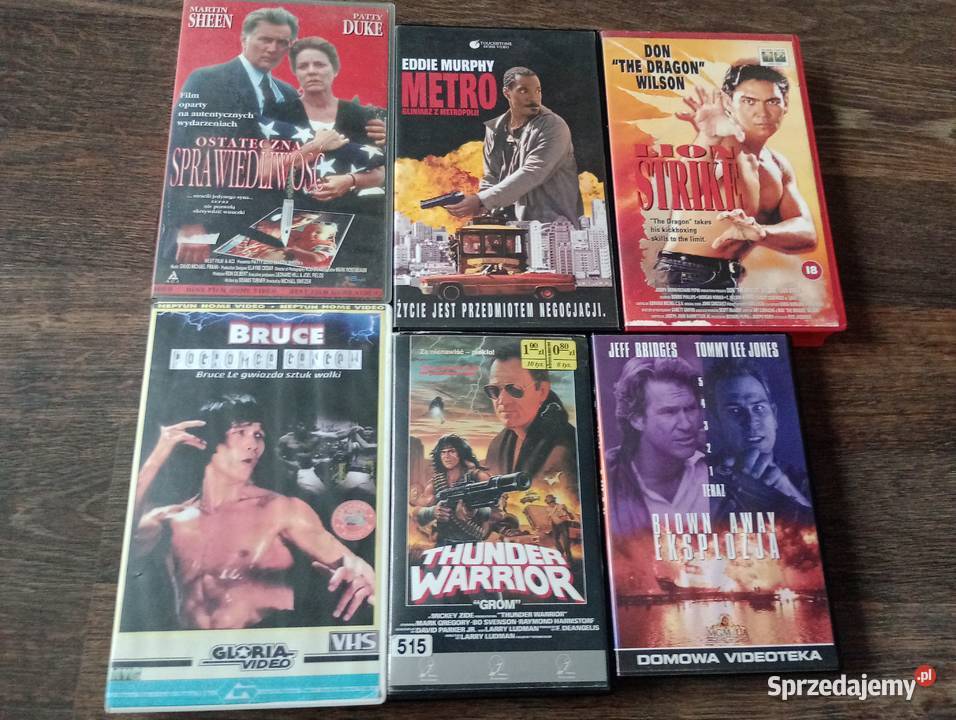 Kasety VHS filmy akcji lata 80 90 delta force Filmy