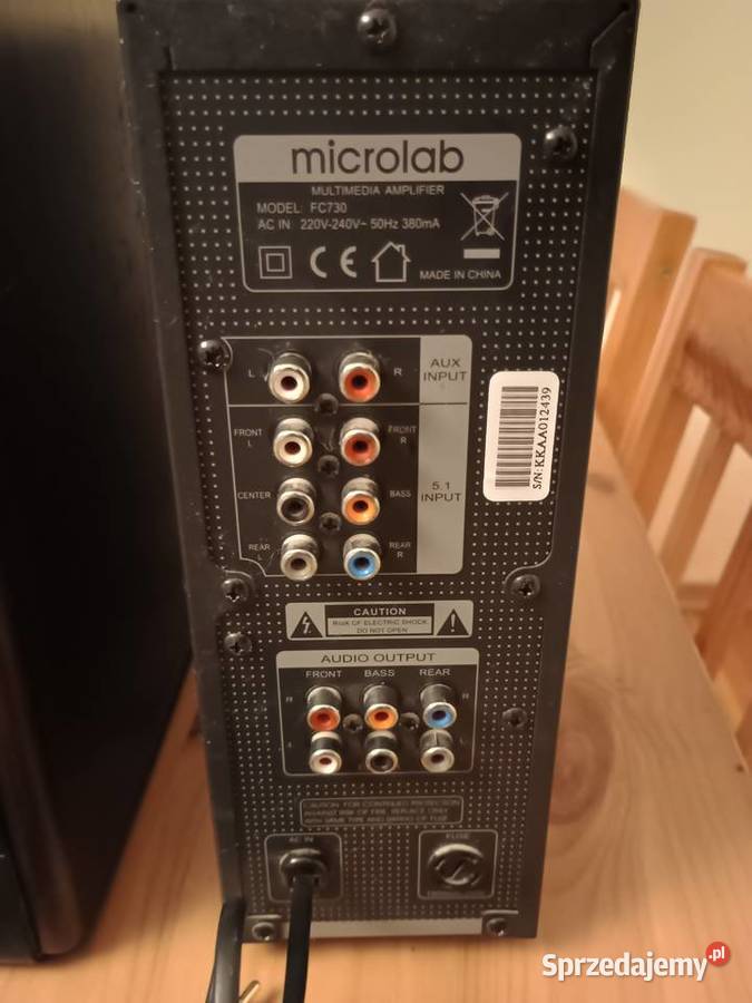 Microlab FC 730 FC730 Zestaw głośników 51 Wzmacniacze i pokrewne Pszenno