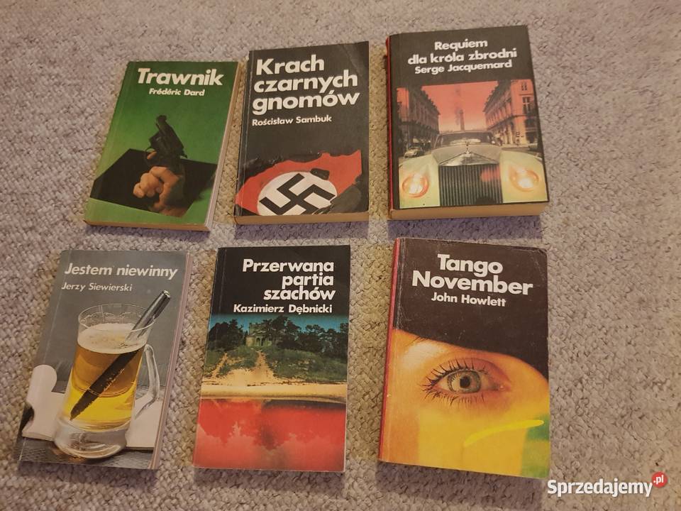 Kryminały z 2 połowy XX wieku 66 sztuk zestaw Rok wydania 1980 Poznań