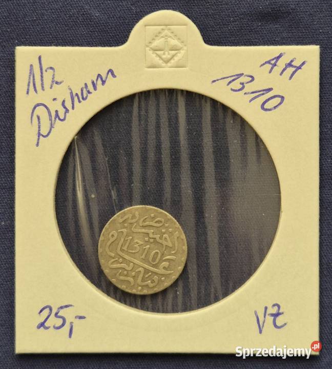 12 Drachm SREBRO AH 1310Maroko Wałbrzych