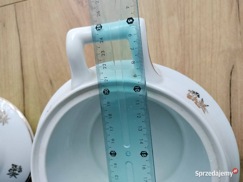 Waza do zupy złocona Karolina PRL Choszczno