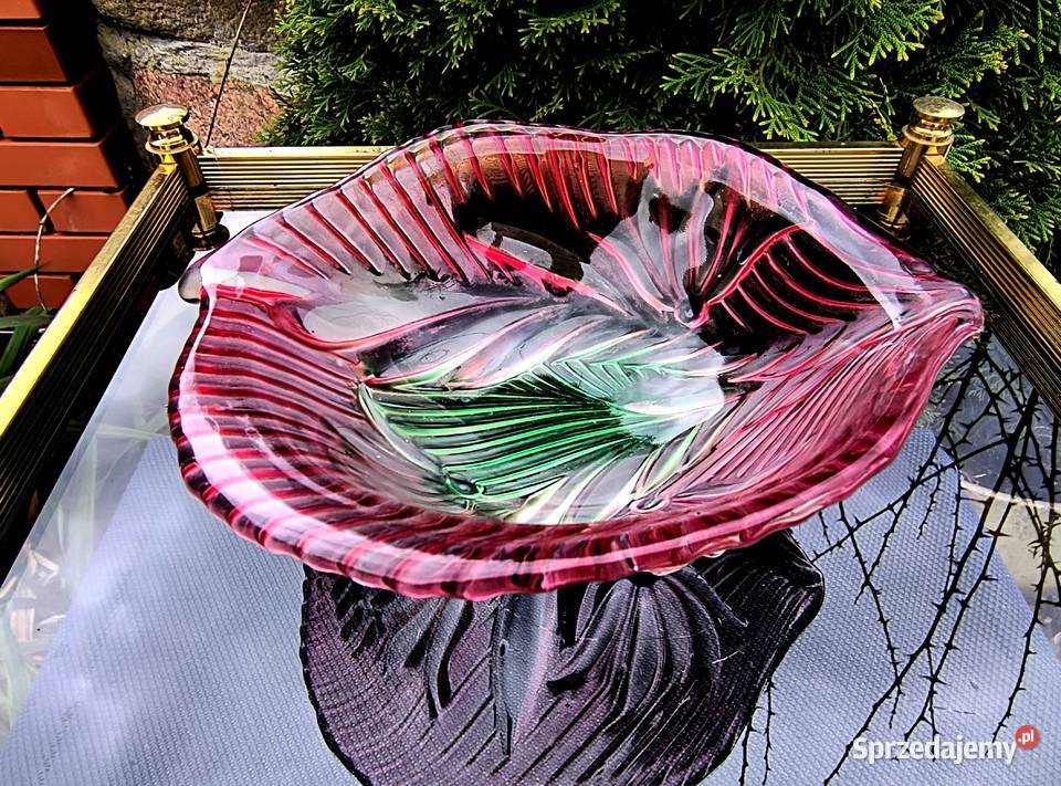 Miska grube solidne szkło barwione w masie lubuskie Klenica sprzedam