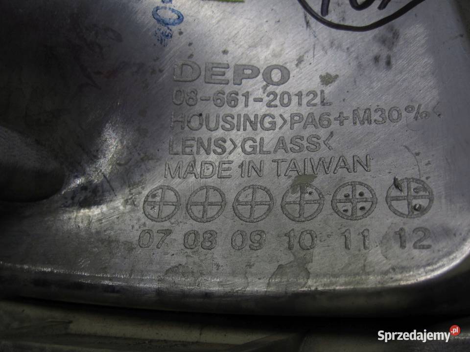 FIAT GRANDE PUNTO 09r halogen lewy 306612005N świętokrzyskie