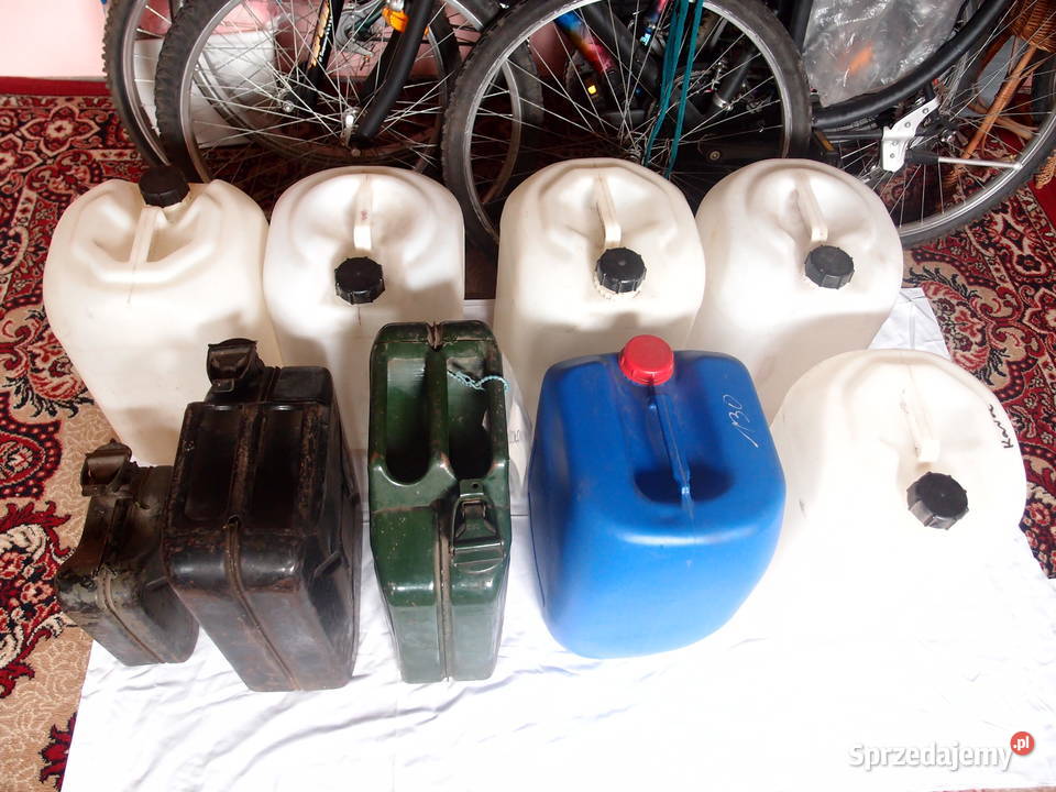 Plastikowe Bańki na paliwo 30l Karnistry 20l 10l Łódź