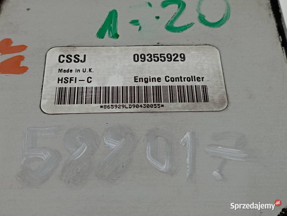 STEROWNIK SILNIKA 09355929 16 B 100 Opel Astra osobowe świętokrzyskie