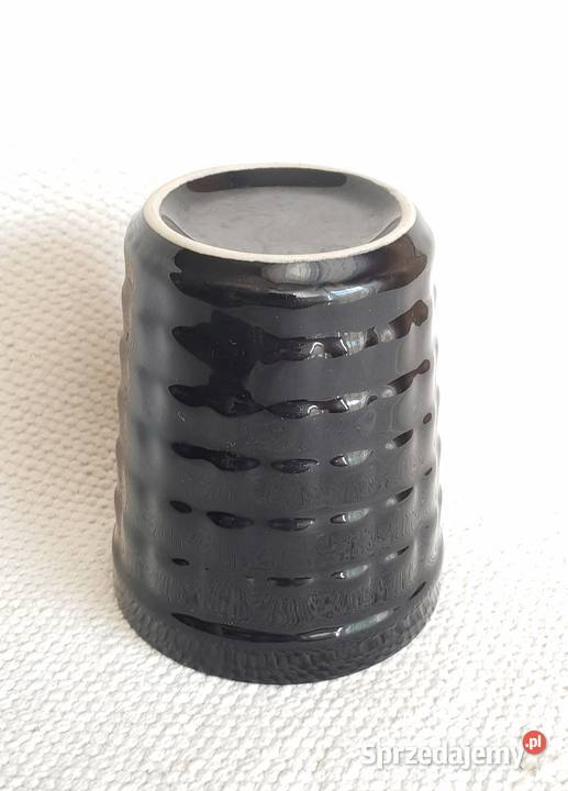 Porcelit Pruszków kubek Irenka czarny mazowieckie