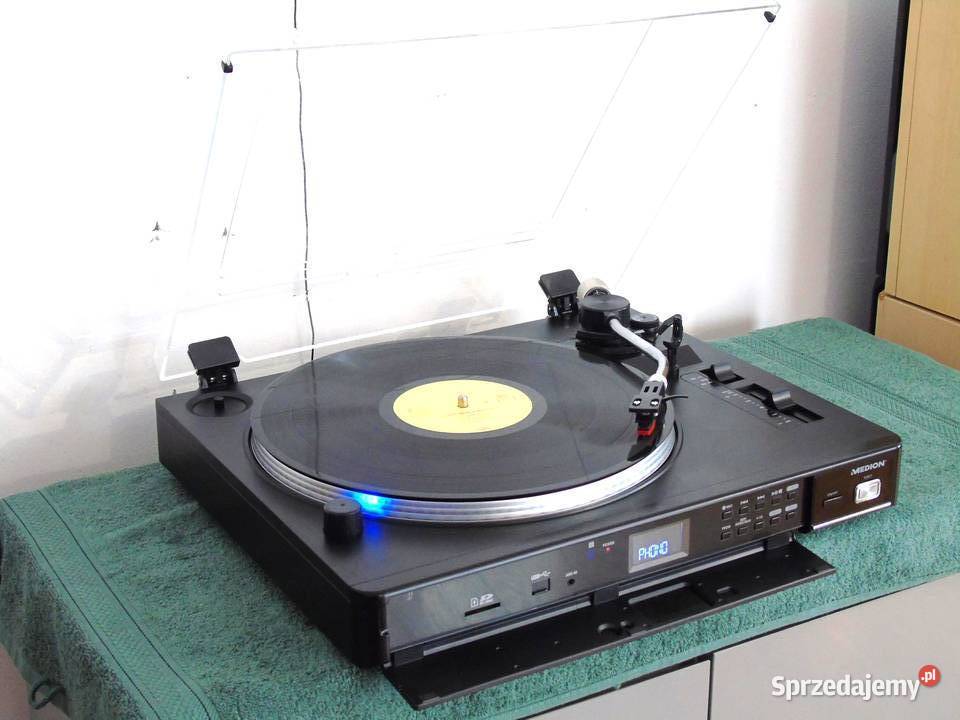 Gramofon USB rec AUX p wzm sprawny DOSTAWA Jasło