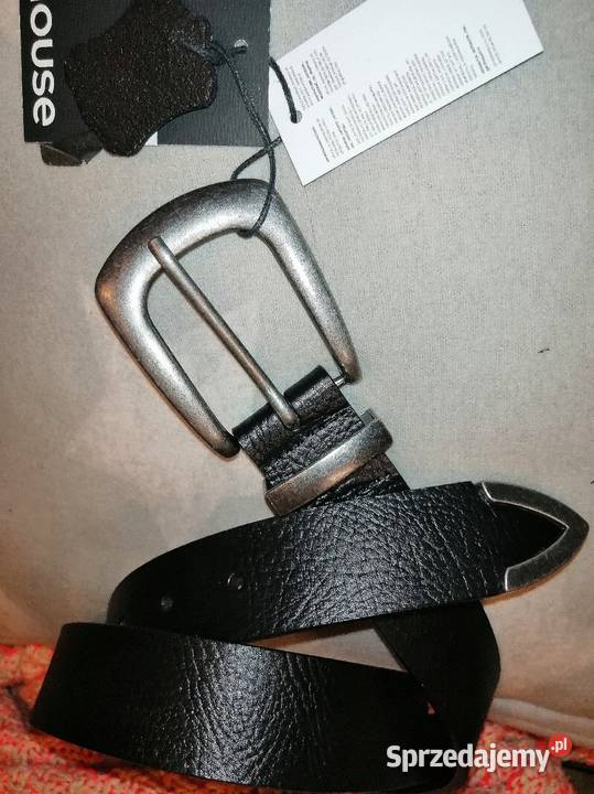 HOUSE Nowy z metką SKÓRZANY pasek Z metalowymi Leszno