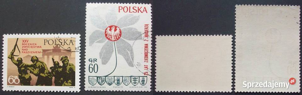 Znaczki polskie 1970 kasowane