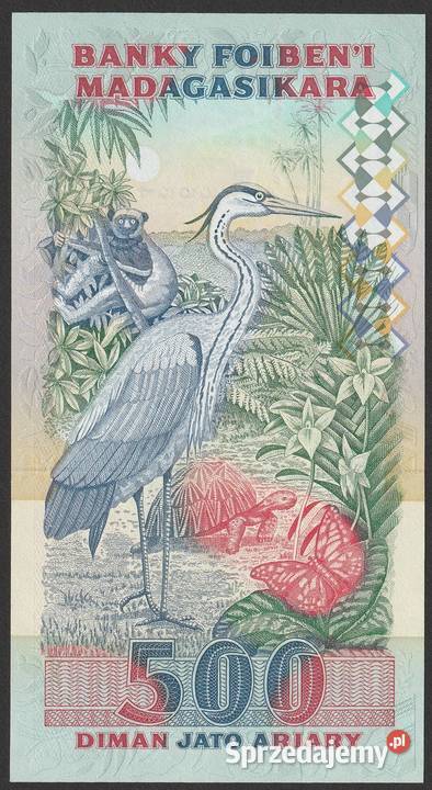 MADAGASKAR 2500 FRANKÓW 1993 STAN BANKOWY UNC Łódź