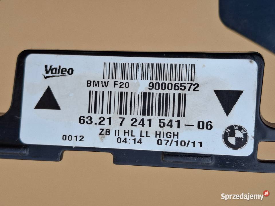 BMW 1 FZ0 FZ1 LAMPA LEWY TYŁ LEWA TYLNA ORYGINAŁ osobowe