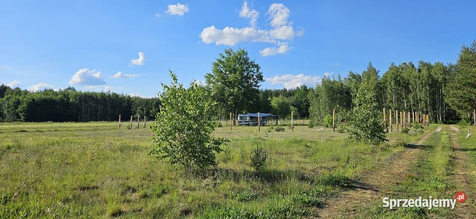 Działka bud Bobrowniki 1076M2 1208M2 WZ dookoła mazowieckie