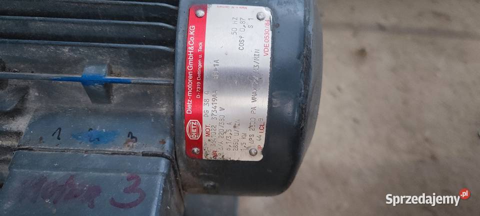 Wentylator przemysłowy z silnikiem Dietz Pozostałe wielkopolskie Koło sprzedam