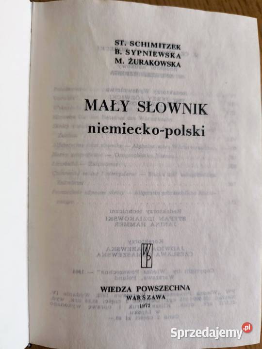 Mały słownik polskoniemiecki i niemieckopolski Katowice