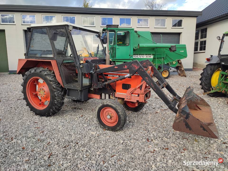 Zetor 4911 z tirem i łyżką Nowa Słupia