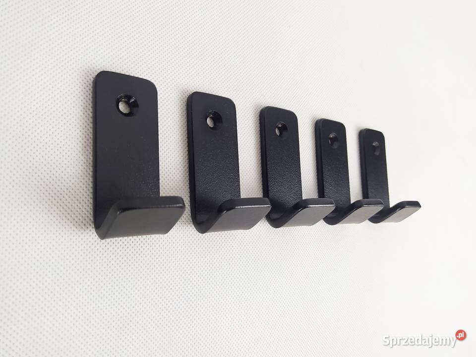 Wieszak haczyk mały metalowy czarny na ubrania Kraków sprzedam