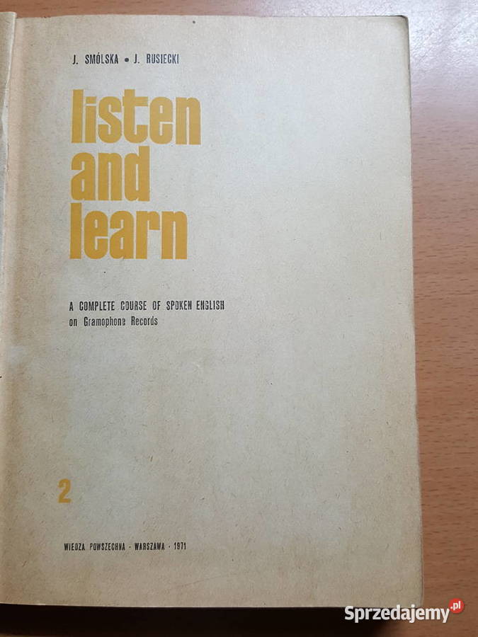 Listen and learn cz 1 i 2 KURS języka Złotniki sprzedam