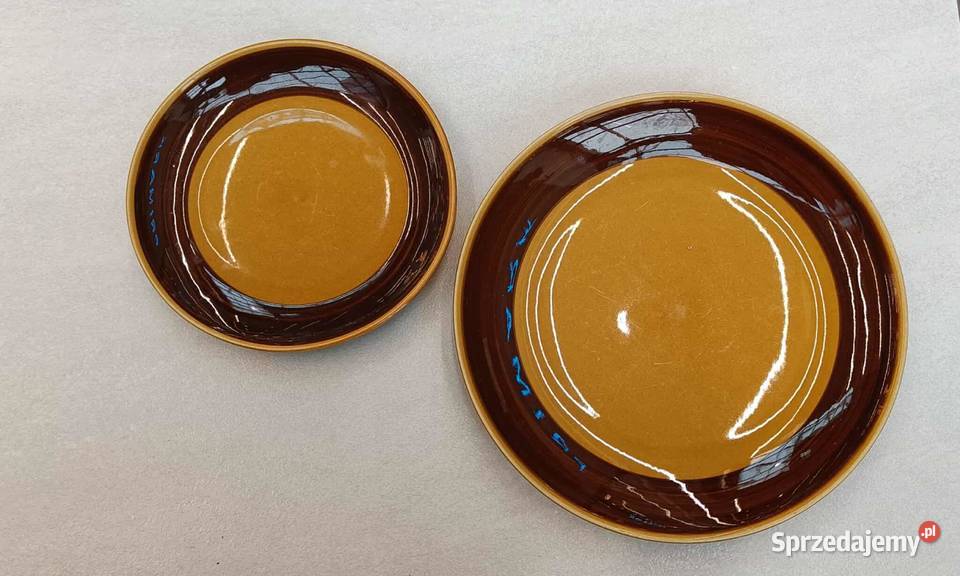 Dwa talerze prl porcelit Iwona Pruszków mazowieckie Warszawa
