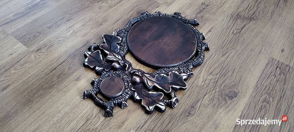 Rzeźbiona podkładka pod medalowy oręż dzika wielkopolskie Odolanów