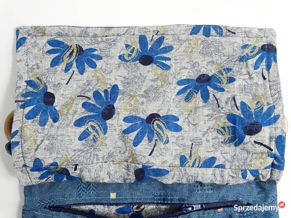 Unikalna Torebka Listonoszka Niebieska w