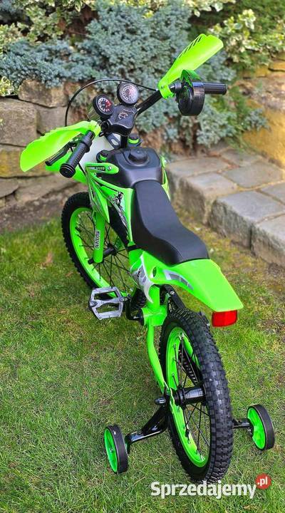 449 Rower 16 cross zielony