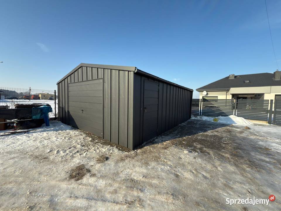 Garaż z blachy na rąbek 6x6 producent 7x6 7x7 36m2 Kluczbork