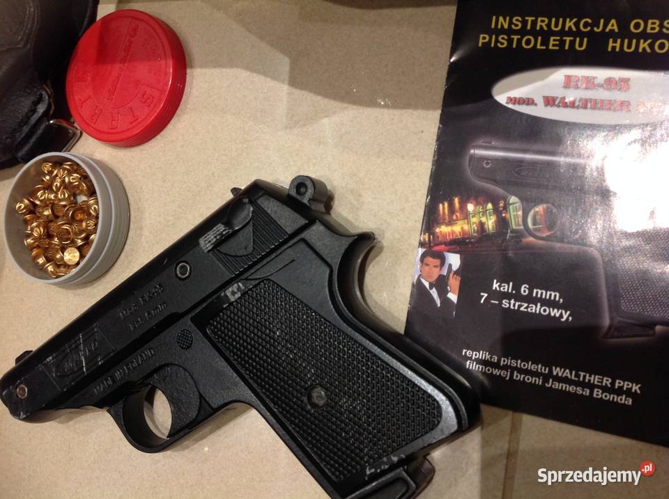 Pistolet Hukowy Replika Pistoletu WALTHER PPK Militaria Nowa Sól