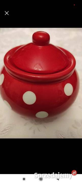 CUKIERNICA W GROCHY VINTAGE HAND MADE CERAMIKA Pabianice