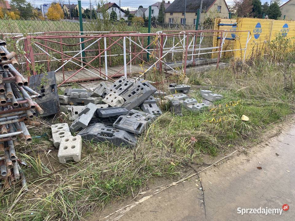 Barierki wygrodzeniowe wysokie komplet śląskie