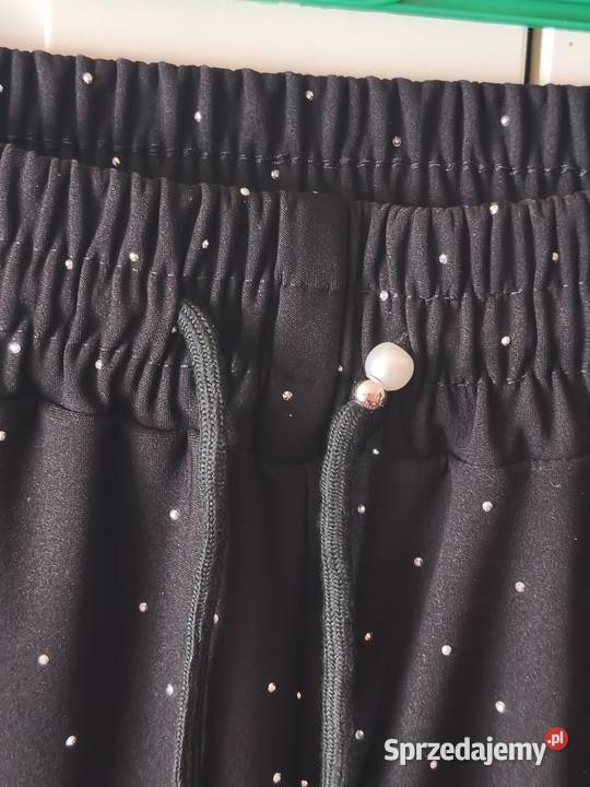 Eleganckie spodnie cyrkonie XXL Plus size Legnica