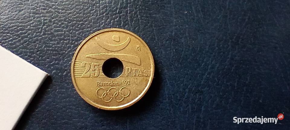 Stare monety 25 peset 1991 Barcelona Lesko