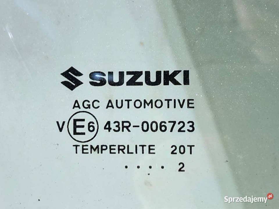 SZYBA DRZWI TYŁ PRAWY SUZUKI SX4 SUV TYLNA PRAWA sprzedam
