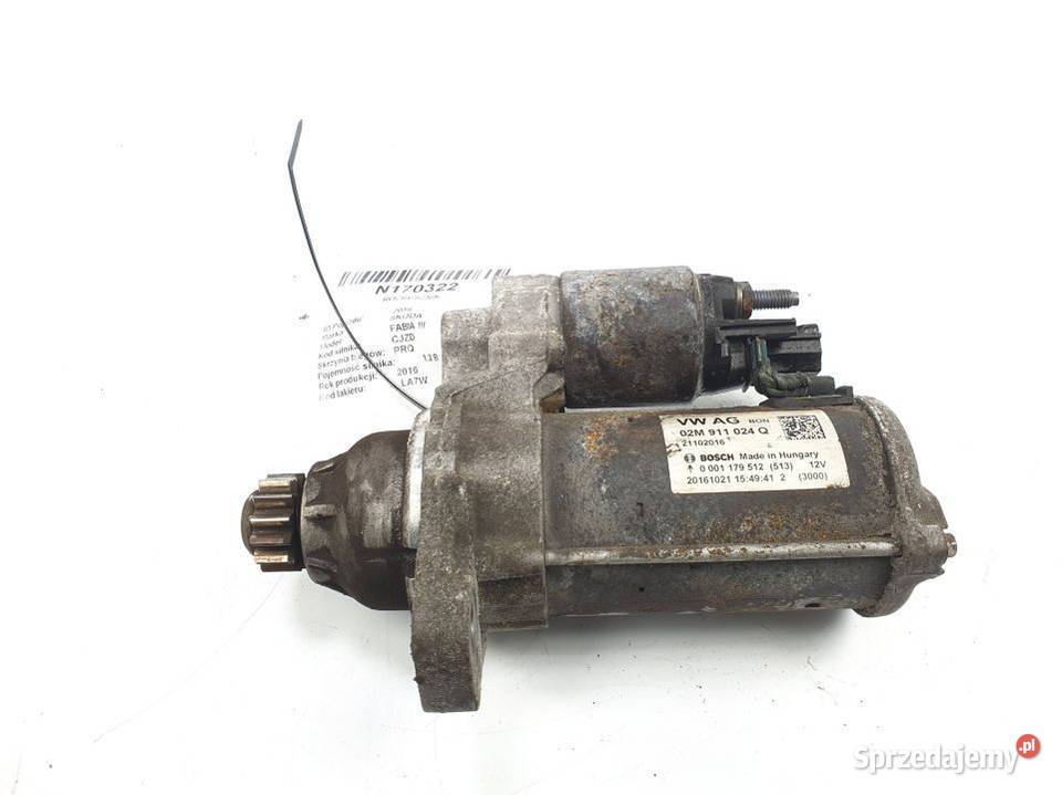 ROZRUSZNIK SKODA FABIA III 02M911024Q Pozostałe Lipno