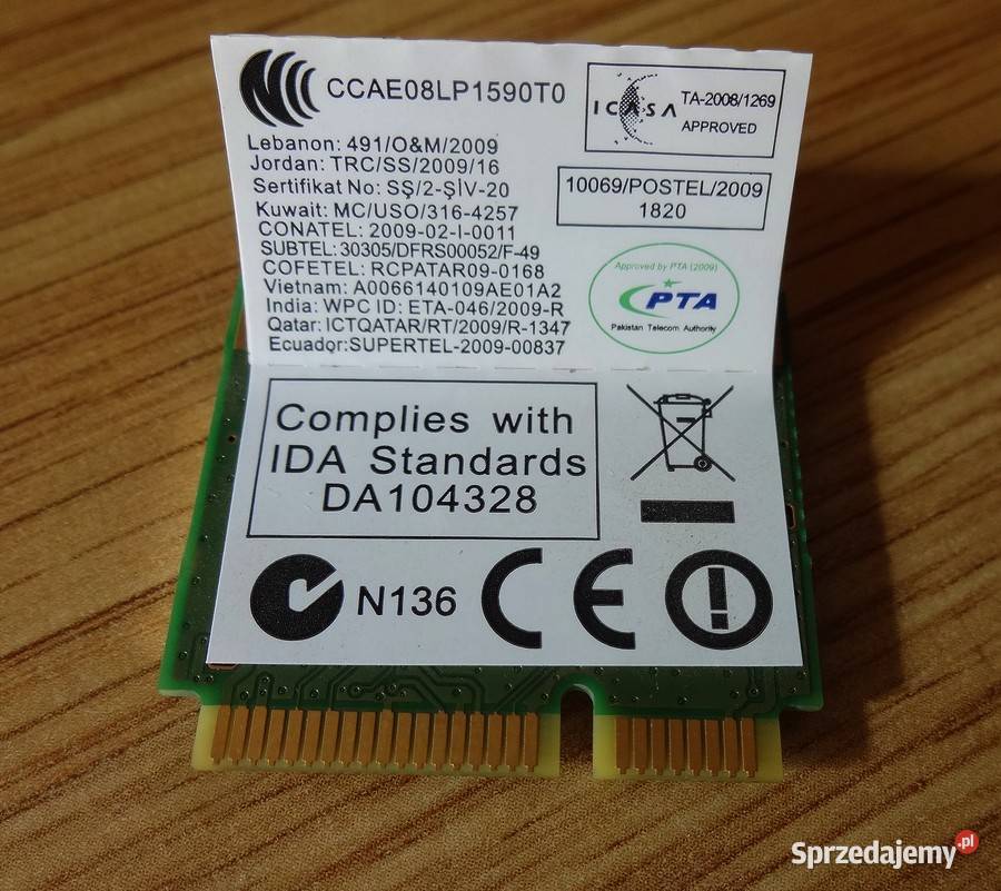 WiFi ATHAR5B95 do laptopa Lenovo G570 Szczecin