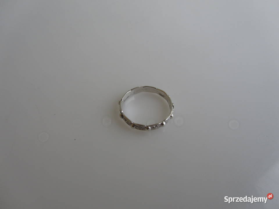 Różaniec srebrny na palec obrączka wzór 16 Olecko sprzedam