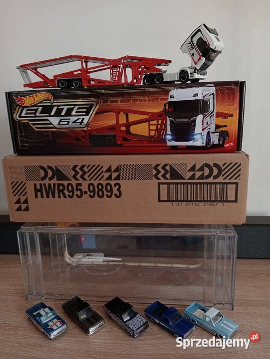 Hot Wheels Elite 64 Scania 770 S gablotka Chevy czerwony Samochody i pojazdy Jaworzno sprzedam