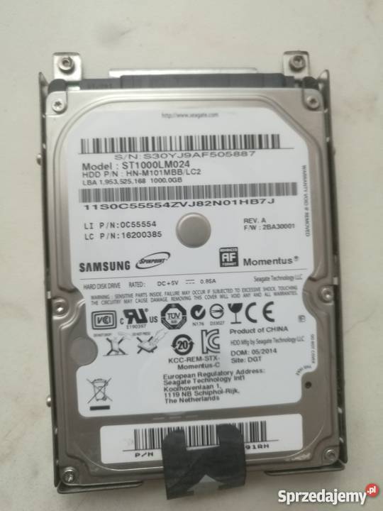 dysk twardy Seagate HD25 SATA2 1TB ST1000LM024 Seagate Głubczyce