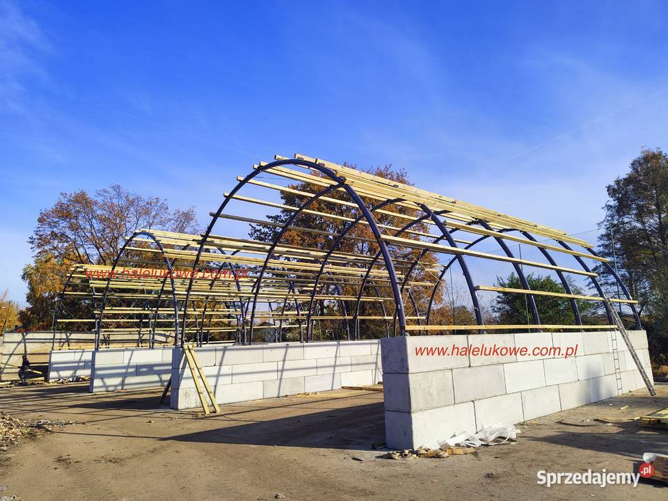 zadaszenie łukowe hala wiata stalowa łukowa Konstantynów Łódzki