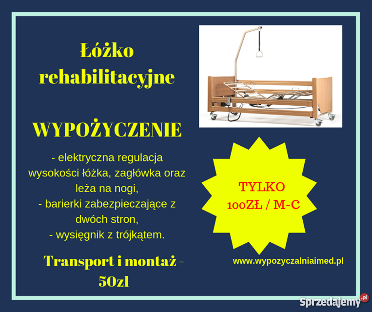 Łóżka Rehabilitacyjne Elektryczne 24 funkcyjne Warszawa